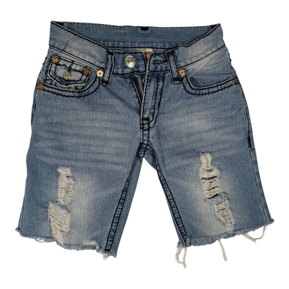 True Religion Other - True Religion Men's Denim Jean Shorts Distressed Billy Supert Size 30 USA Made